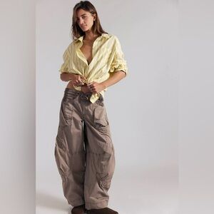 FP- Onset Parachute Pant Dusted Cocoa NWT